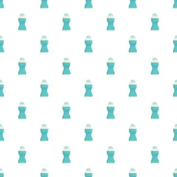 Roll on deodorant seamless pattern for hygiene and body care 스톡 일러스트