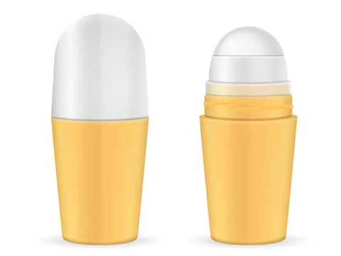 Roll-on deodorant set Stock Illustration