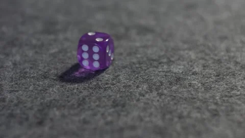 Roll of the dice - rolled 1 Stock Footage 255141925
