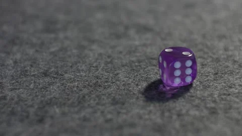 Roll of the dice - rolled 2 Stock Footage 255141936