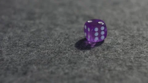 Roll of the dice - rolled 2 Stock Footage 255141937