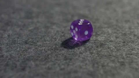 Roll of the dice - rolled 3 Stock Footage 255141977