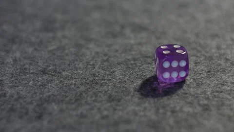 Roll of the dice - rolled 4 Stock Footage 255141980
