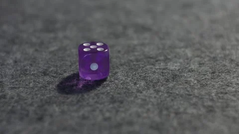 Roll of the dice - rolled 5 Stock Footage 255141989