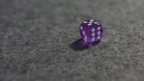 Roll of the dice - rolled 5 Stock Footage 255141990