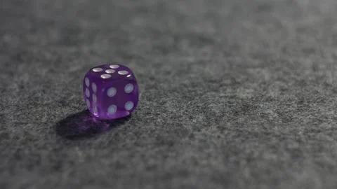 Roll of the dice - rolled 5 Stock Footage 255142037