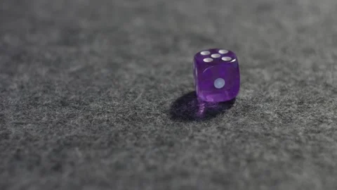 Roll of the dice - rolled 5 Stock Footage 255142038