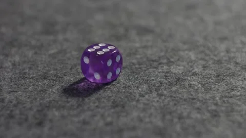 Roll of the dice - rolled 6 Stock Footage 255142040