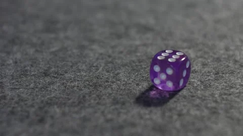 Roll of the dice - rolled 6 Stock Footage 255142070