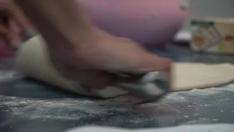 Roll Dough for Baking Stock Footage 317472568
