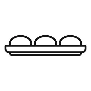 Roll dough icon outline vector. Pastry baking Stock Illustration