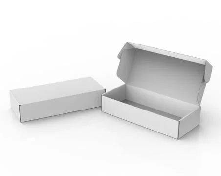 Roll end tuck top boxes Illustrazione stock