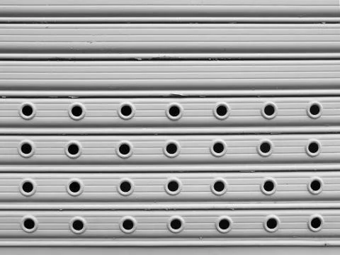 Roll up gate Foto stock