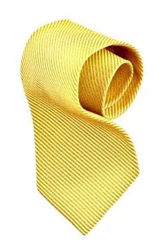 Roll of golden tie Stock Photos