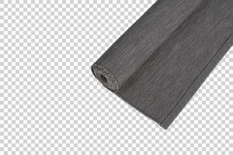 A roll of gray fabric Stock Photos