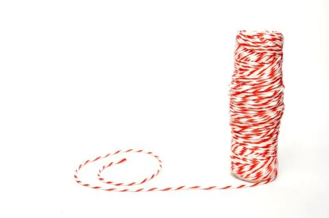 Roll of hemp string Stock Photos