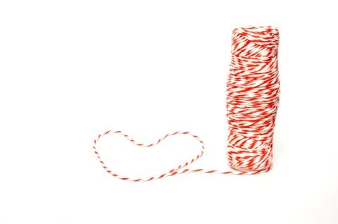 Roll of hemp string Stock Photos