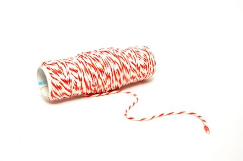 Roll of hemp string Stock Photos