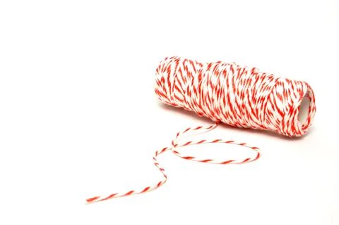 Roll of hemp string Stock Photos