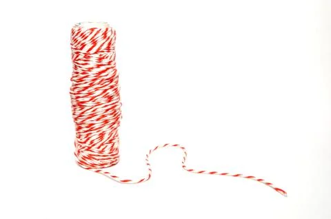 Roll of hemp string Stock Photos