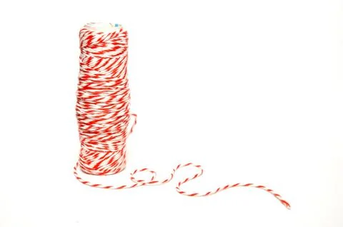 Roll of hemp string Stock Photos