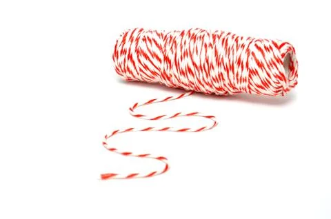 Roll of hemp string Stock Photos