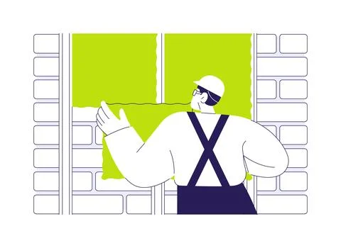 Roll insulation abstract concept vector illustration. Stock Illustration
