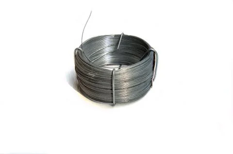 Roll of iron wire Stock Photos