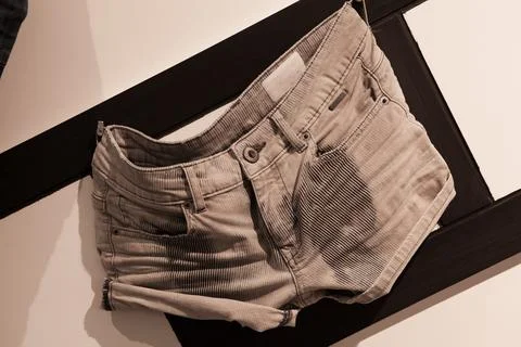 Roll up Jeans Knickers on Display Stock Photos