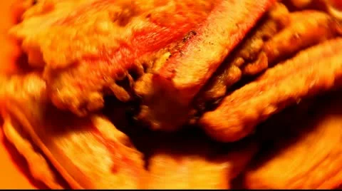 Roll made of crab meat Stock Footage 21270958
