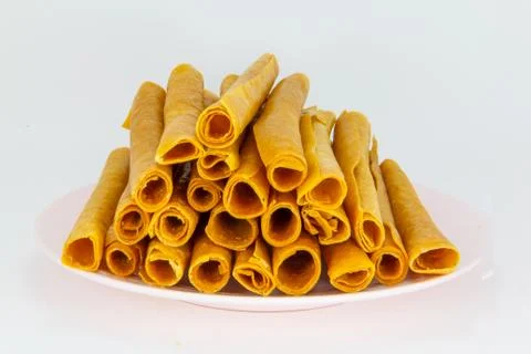 Roll of mango sheet Stock Photos