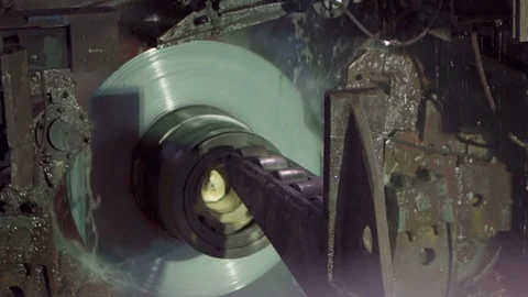 Roll of metal sheets on industrial machine. Automation of work. Stock Footage 130028207