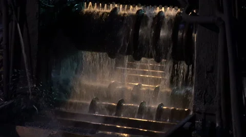 Roll mill cooling close up Stock Footage 56965975