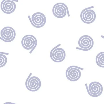 Roll of mineral wool glyph seamless pattern Stock Illustration