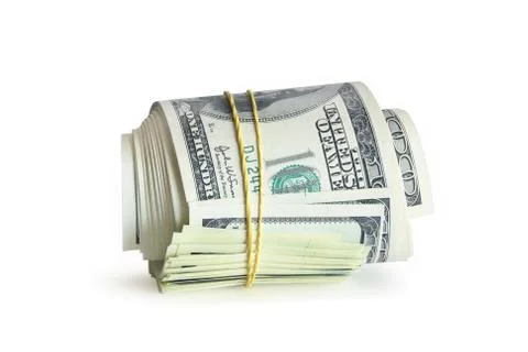Roll of money Stock Photos