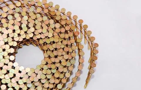 Roll of Nails Stock Photos