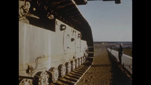 Roll out of the Apollo 8 spacecraft at Cape Canaveral Stock Footage 297183223