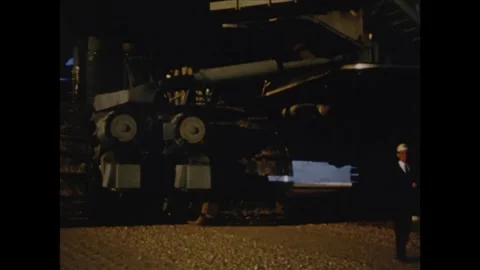 Roll out of the Apollo 8 spacecraft at Cape Canaveral Stock Footage 297183552
