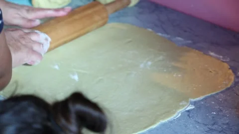 To roll out the dough 4 Stock Footage 320832782
