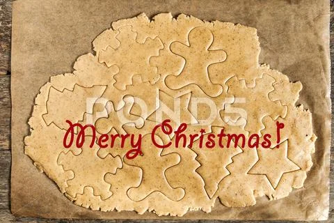 Roll Out The Dough Cut Out Christmas Shapes, Text, Inscription