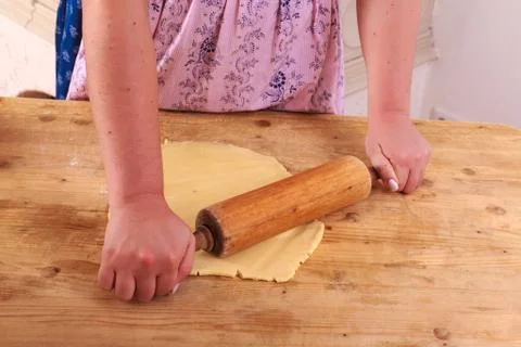 Roll out dough Foto stock