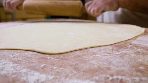 Roll out a dough sheet hd 스톡 동영상 80044094