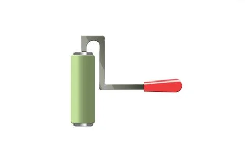 Roll of paint Stock Illustration