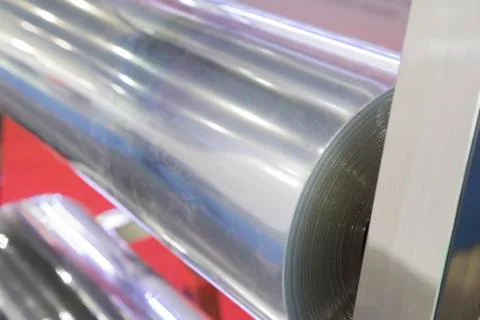 A roll of plastic sheet Stock Photos