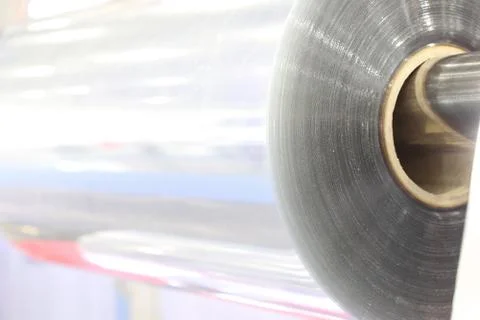 A roll of plastic sheet Stock Photos