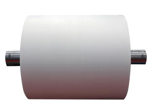 Roll of plastic for Winding unit Stock Photos