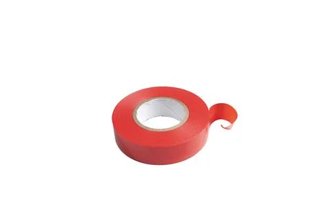 A roll of red electrical tape Stock Photos