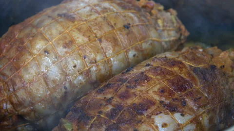Roll roast Stock Footage 167030798