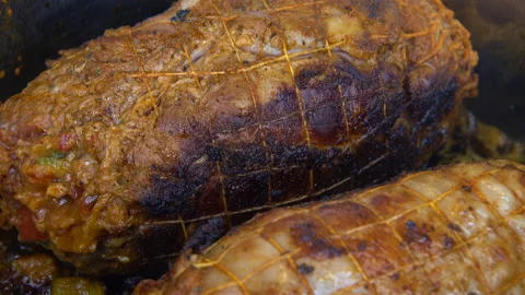 Roll roast Stock Footage 167031276