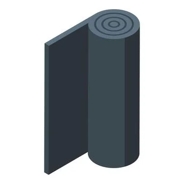 Roll of roofing material waterproofing membrane for roof construction Stock Illustration